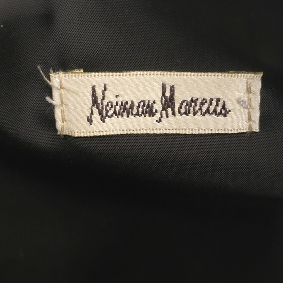 Neiman Marcus VINTAGE Purse Black Patent Vinyl Lucite Double Handle Tote Bag - Picture 8 of 11